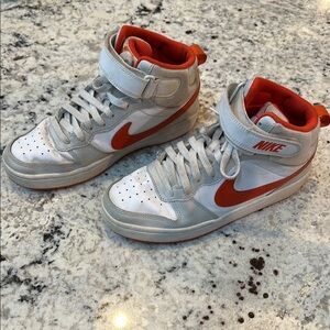 Nike Silver and White Sneakers